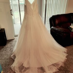 Wedding dress - David's Bridal (Jewel) - Size 14 - White